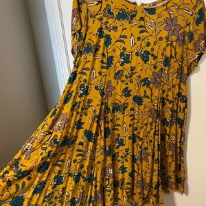 Short Sleeved Floral Dress